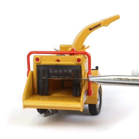 Rear view of the Vermeer BC1000XL Wood Chipper Scale Model 1/50 Die Cast VMR003 showing detailed discharge chute and wheels.
