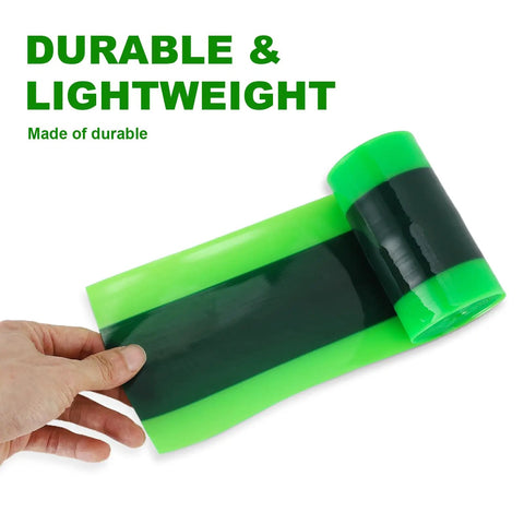 Hand holding Two Pack TPU Tire Liner Puncture Proof Inner Tube Protector For Electric Bikes Mountain And Road Tires Green And Dark Green