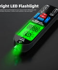 Rechargeable Digital Multimeter Tester With Smart Mode And Red Green Backlight For DIYers with bright LED flashlight