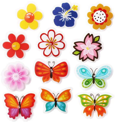 Colorful Clip On Flower And Butterfly Spoke Decorations For Kids Bicycles Universal Fit Easy Snap On Spoke Accessories