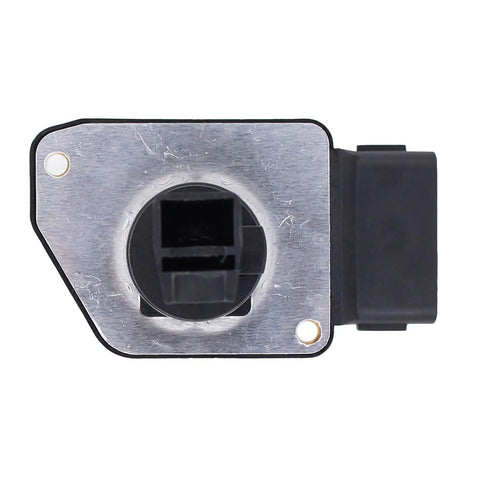 Toyota Mass Air Flow Sensor Replacement For Tacoma 1997 2004, 4Runner 1997 2000, T100 1998, Replaces 22204-75010 And 22250-0C010, Plug And Play MAF Meter For Smoother Idle, Better MPG, And Reliable Performance. Front view of metal and black plastic MAF sensor