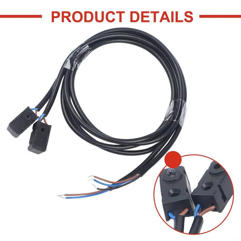 Slick Infrared Break Beam Sensor Module 3mm Split Emitter Receiver for Through Beam Photoelectric Switch with 950 Nm IR Beam
