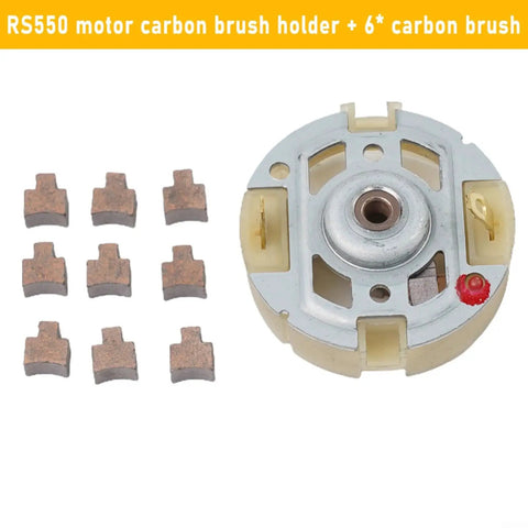 RS550 Motor Carbon Brush Holder Kit With 10 Extra Brushes for 6280DWE