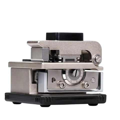 GH-850 High Precision Optical Fiber Cutting Knife For Fiber Optic Cable Splicing And Wire Crimping Tool with sharp blade and adjustment dial.