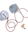 Heavy Duty Synchronous Motor Electric Ac Oscillating Fan Power Unit with wires and mounting brackets for easy setup.