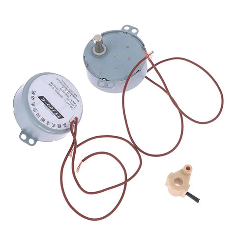 Heavy Duty Synchronous Motor Electric Ac Oscillating Fan Power Unit with wires and mounting brackets for easy setup.