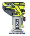 Side view of Cordless 18 Volt One Plus Lithium Ion Router Kit With Edge Guide For Precise Grooves And Routing Projects Great For DIYers Tackling Woodworking Cabinets And Cabinet Making