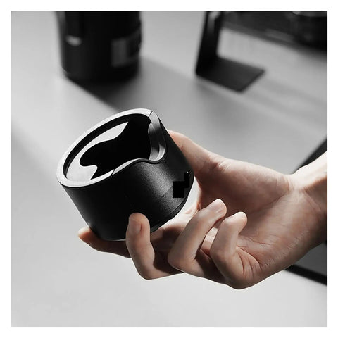 Adjustable Portafilter Holder And Tamping Base For Espresso Machine Compatible With 51mm 53mm And 58mm Filters Sturdy aluminum hand-held design.