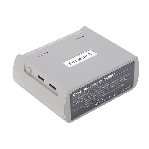 Two Way Battery Charging Hub For Drones Portable PD Fast Charging Station Delivers Sequenced Battery Charging For Mini 2