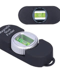 Tbest Magnetic Stud Finder for Portable Metal Detector with Built in Gauge, No Battery Needed, Detects Steel Studs, Nails & Screws in & Plasterboard (Black) showing level indicator and compact design.