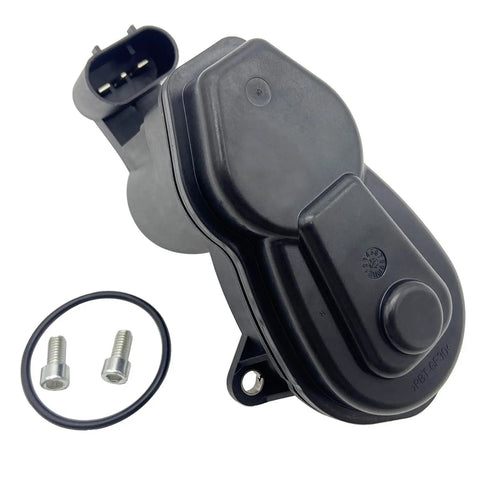 BMW Rear Parking Brake Actuator Motor For F10 F11 F06 F12 F13 X3 Z4 Replacement Oem 34216794618 34216791420, black motor with connectors.