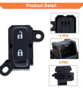Power Door Lock Switch Front Driver Side Replacement For Mazda 3 2010 To 2013, Mazda 6 2009 To 2013, detailed connectors view