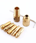 Copper collet set and wrench for Mini Hand Drill Kit With Copper Collet Set For PCB Work