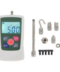 Digital Force Meter With Backlit Display 100N Push Pull Tester For Mechanics ABS Material High Precision Three Modes Four Units Gravity Setting Easy Readout Industrial Grade Workhorse Pro Grade with attachments