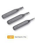 Pentagon Screwdriver Bit Set P2 P5 P6 5/32 Inch Hex Shank 28mm Length Magnetic 5 Point Head S2 Steel