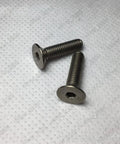 Tough As Nails GR2 Titanium Hex Socket Countersunk Flat Head Screws Yield Smoother Fit With Tight Metric Fine Threads And Rock Solid Protection For Heavy Lift Aerospace Medical Builds In Precise M8 By Forty Five Millimeter Specs Sold Per Box.
