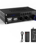 Dope Little Power Amplifier For Home Audio With 2 Channel Bluetooth 300W Max Output Compact USB RCA FM AUX Receiver