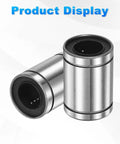 LM12UU Linear Ball Bearings 12mm Bore 21mm Outer Diameter 30mm Length 4 Pack Double Sided Rubber Sealed Linear Motion Bushings