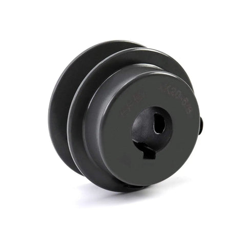 Single Groove V Belt Pulley 2.05 Inch Diameter With Five Eighth Inch Bore Cast Iron For A Belt Section 3L 4L AX V Belt Drives Heavy Duty