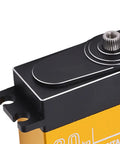 Heavy Duty Digital Servo Motor For All Terrain Trucks And Buggies 30Kg showing top view with steel gears and CNC aluminum housing.