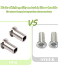 Two stainless steel bearing sleeves with flanged ends (2-pack) for Grindmaster Crathco D/E series beverage dispensers