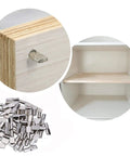 120 Packs 5mm Shelf Pins Spoon Shape Support Pegs For Cabinets And Furniture, Stainless Steel, 18mm High, Anti Rust, in bookcase