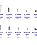 Heavy Duty M2 Brass Hex Spacer Standoff Screw And Matched Nut Assortment Kit with various sizes and types displayed.