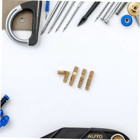 Brass Cylindrical Barrel Hinges For Concealed Jewelry Boxes And Cabinets with DIY tools in background
