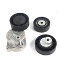 Premium Drive Belt Tensioner Pulley Assembly For BMW 3 Series 5 Series M3 X5 Z3 Z4 Serpentine Idler Kit Replaces 11281427252, shown with pulleys