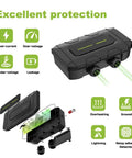 Level Two Ev Charger With 32 Amp 240 Volt Wallbox And 18 Foot Cord Sae J1772 Plug features excellent protection icons for charging safety.