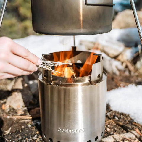 Go To Campfire Wood Burning Stove For Backpacking Portable Stainless Steel Stove For Outdoor Cooking Great For Camping Hiking