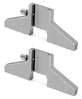 2 Pack Caliper Depth Base T Bar Attachment for Dial Digital and Vernier Calipers Carbon Steel Hardened Easy Screw Knob Turns Your Calipers Into Depth Gauges Fits 4 Inch To 12 Inch Blades No Modifications Needed, shown in side view