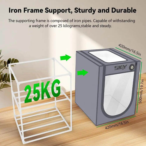 Premium Filament Storage Box With Hygrothermograph For 3D Printing, dustproof and waterproof rack with 25kg iron frame support