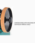 Tough As Nails 110V Water Cooled Grinder With 10 Inch Sharpening Stone features a cowhide wheel for polishing various tools.
