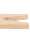 V Slot Bench Pin Clamp For Jewelry Making And Craft Projects Heavy Duty Stable Workbench Attachment showing beechwood V-slot detail