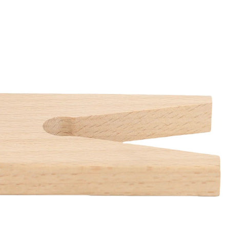 V Slot Bench Pin Clamp For Jewelry Making And Craft Projects Heavy Duty Stable Workbench Attachment showing beechwood V-slot detail