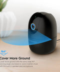 4MP WiFi Indoor Camera With Pan Tilt Zoom, Pet And Baby Monitor, Human And Pet Detection, Auto Tracking shown with 94° view angle