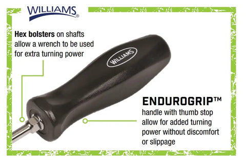 Close-up of Endurogrip handle from Endurogrip And Supertorque 19 Piece Premium Pro Grade Mixed Screwdriver Set with thumb stop