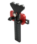 Precision Thin Ripping Guide Jig With Cool 3-Pulley System For Super Tight Cuts And Kickback Defense, black and red aluminum