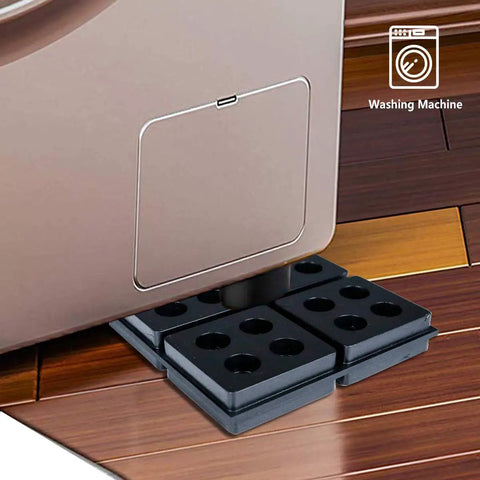 Heavy Duty 4 By 4 Inch Three Quarters Inch Thick Waffle Vibration Isolation Pads under washing machine