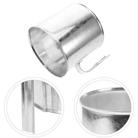 Sturdy Secure Fixing Ring For Cotton Candy Machine Packing Bucket Pro Grade Heavy Duty Durable Home And Commercial Use Accessory Keeps Bucket Stable And Prevents Slips During Candy Production And Packaging, 7.79x6.10x5.51 in silver metal ring
