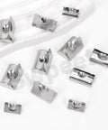 40 Piece 4040 T Slot Nut Set M4 M5 M6 M8 Nickel Plated Roll In Spring Nuts With Sheets For 4040 Aluminum Profiles Assortment Kit