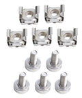 M5 Cage Nut Kit With M5x16 Screws And Washers For Cabinets And Server Racks Square Hole Design Fasteners