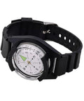 Dope Tactical Wrist Compass For Outdoor Adventures, Hiking And Camping Gear, dual-display with black band, side view.