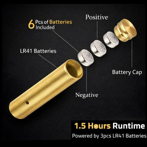 Battery setup for 410 Gauge Red Dot Laser Bore Sighter For Rifle Training And Scope Alignment Laser Trainer Bullet