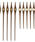 Wooden Clock Hands Replacement Kit 5.11 Inch Clock Pointer Plates For DIYers Crafting And Clock Repair Bronze Tone Movement Parts