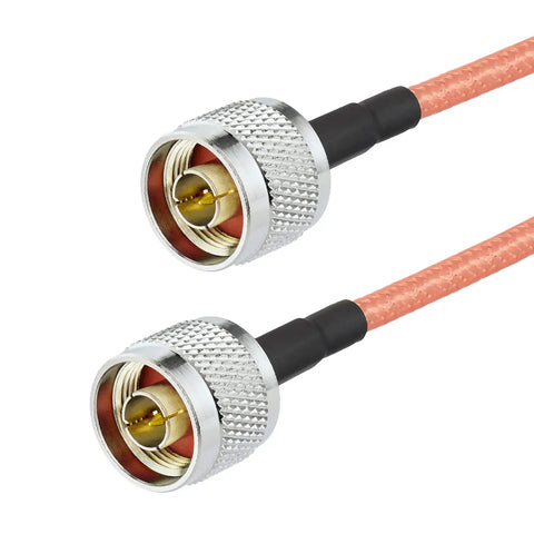 N Type Male To N Type Male Jumper Cable RG400 Low Loss Coax 1.6 Feet For 4G LTE Antenna WiFi Yagi Antennas Routers And Ham Radios