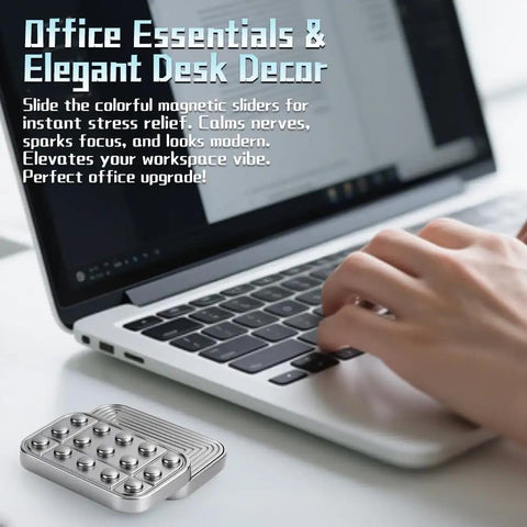 Kick Back With This Dope Metal Magnetic Fidget Slider For Adult Teens Crisp Snappy Clicks Infinite Loop Mechanism Helps You Chill on desk