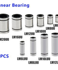 2 Pack LM8 And LM8UU Linear Ball Bearings With 8mm Bore And 15mm OD For CNC Machines And 3D Printers, Smooth Glide, Easy Install, Durable Build, Ideal Replacement Bearings For Smooth Linear Motion, LM8UU bearing size chart