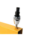 Heavy Duty Damaged Bolt And Stud Extractor installed on bolt, grips 1/4 to 1/2 inch studs, loosens and removes damaged bolts